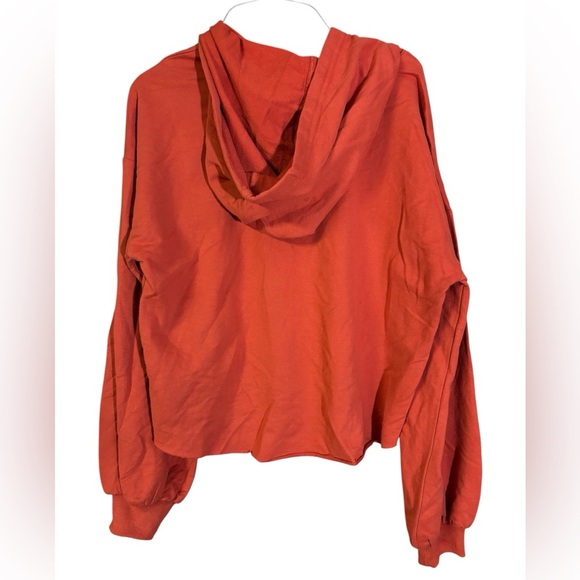 Trendy SUGAR+L!PS Red-Orange Cropped Hoodie Sweatshirt - Picture 8 of 8